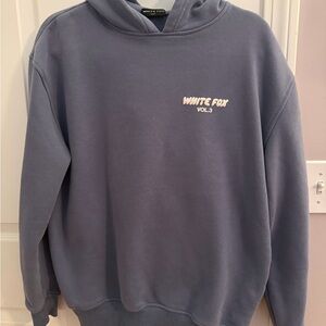 Women’s White Fox Blue Hoodie